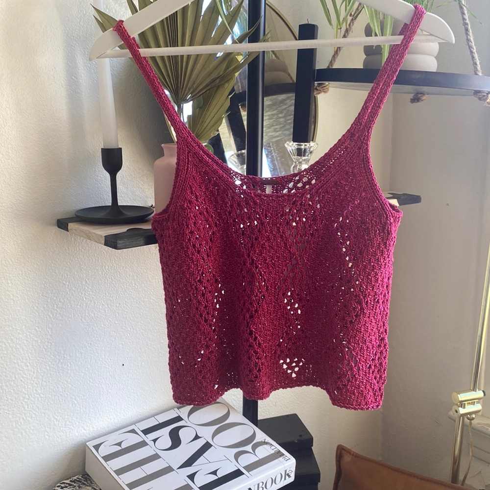 Free People Crochet Tank